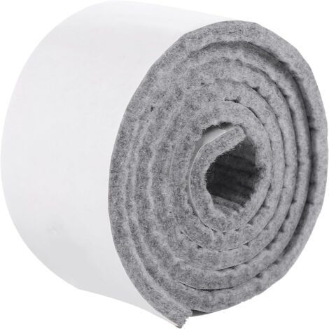 100 x 5 x 0,5 cm rutschfestes Filzklebeband zum Schutz von Möbeln, selbstklebende Schutzpads für Tisch- und Stuhlbeine, kratzfest, für den Innenbereich und Büros