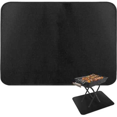 100 x 80 cm, protection de sol extérieure, protection contre le feu, antidérapante pour barbecues à gaz et à charbon