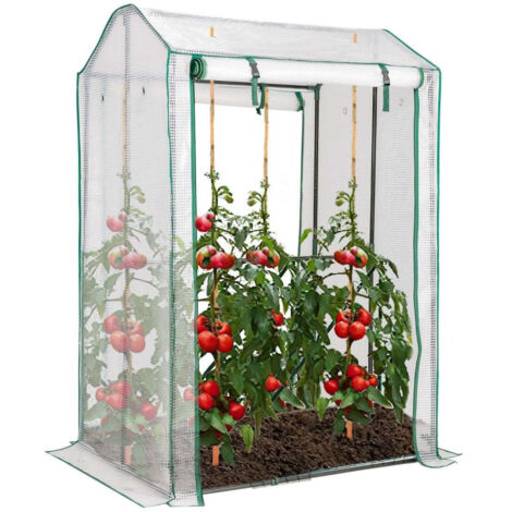 100 x 81 x 150 cm outdoor gewachshaus gartengewachshaus mit 2 aufrollbaren turen
