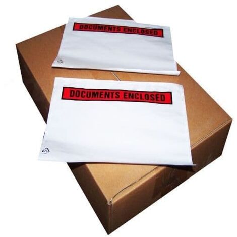 100 x A5 Printed Document Enclosed Wallets (162 x 225mm)