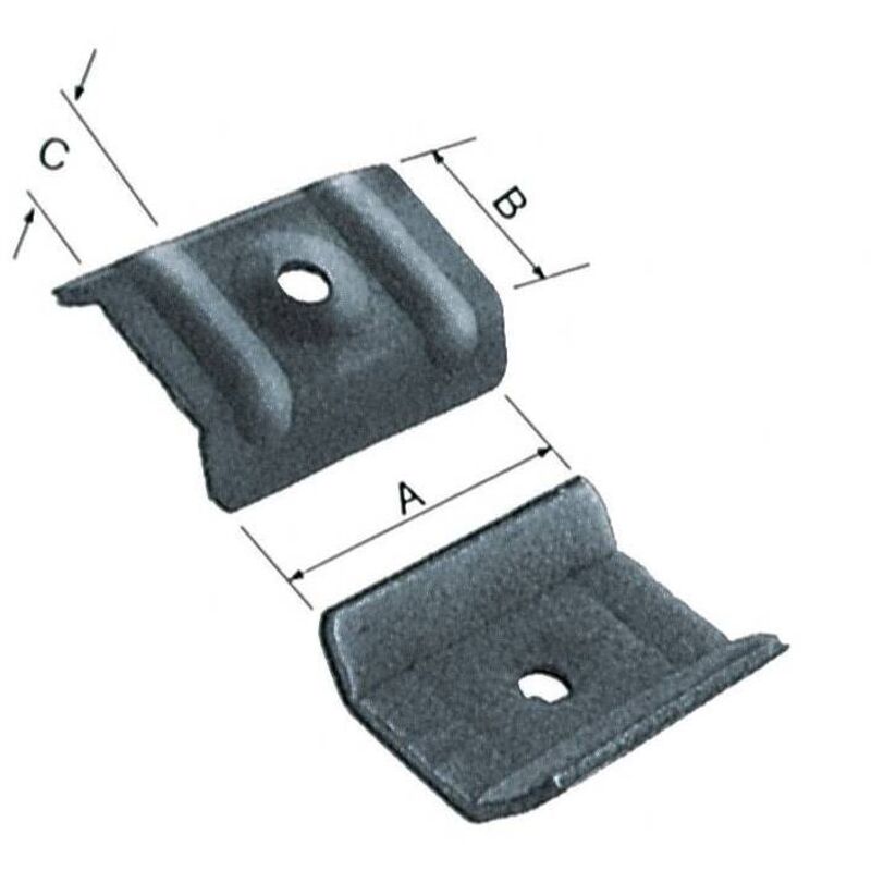 100 x boulons x isolés 46x17x16 galvanisés