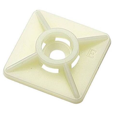 100 x ELEMATIC BASETTA P/FASCETTA BIDIREZION 19X19 MM