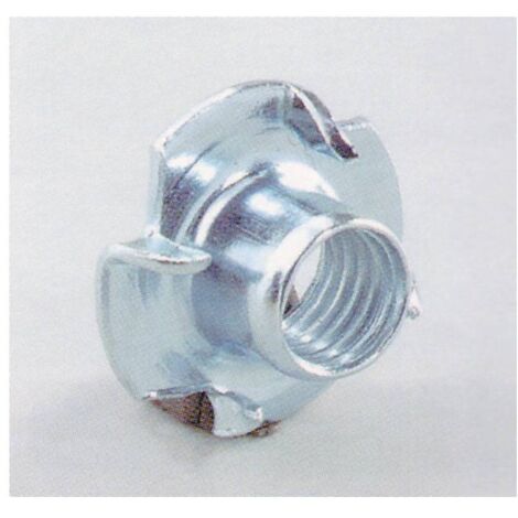 100 x FONDELLO A 4 PUNTE ACC ZINC 10MA D 22XH12 MM