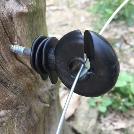 100 x Isolatori ad anello classici, neri