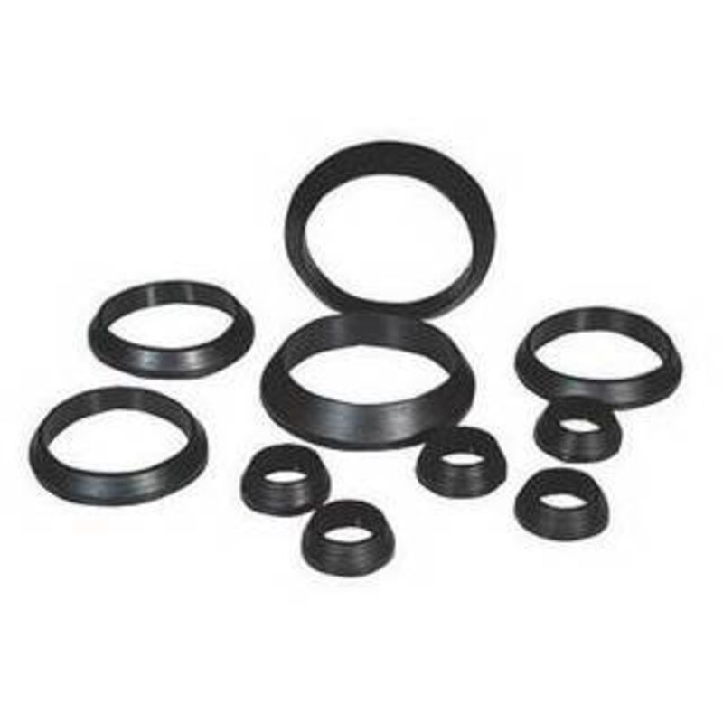 100 x joint conique noir