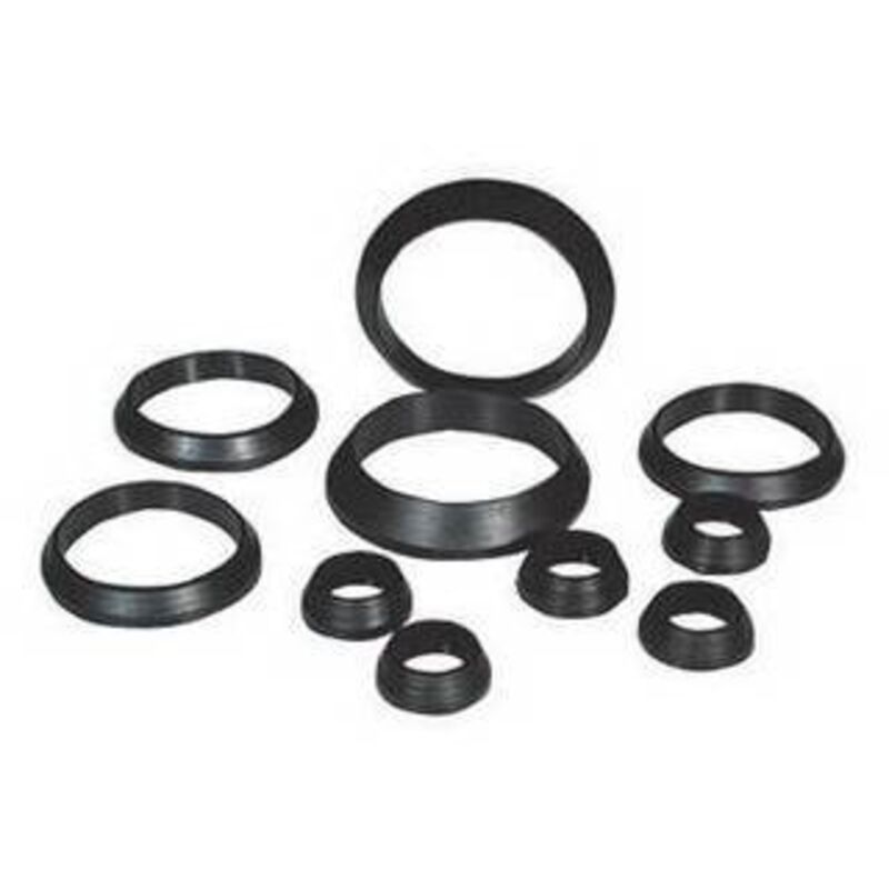 100 x joint conique noir