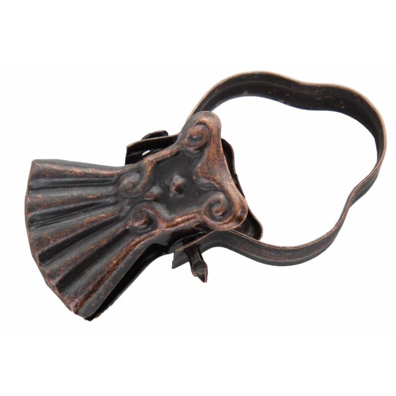 100 x pinces à rideaux avec arc bronzé