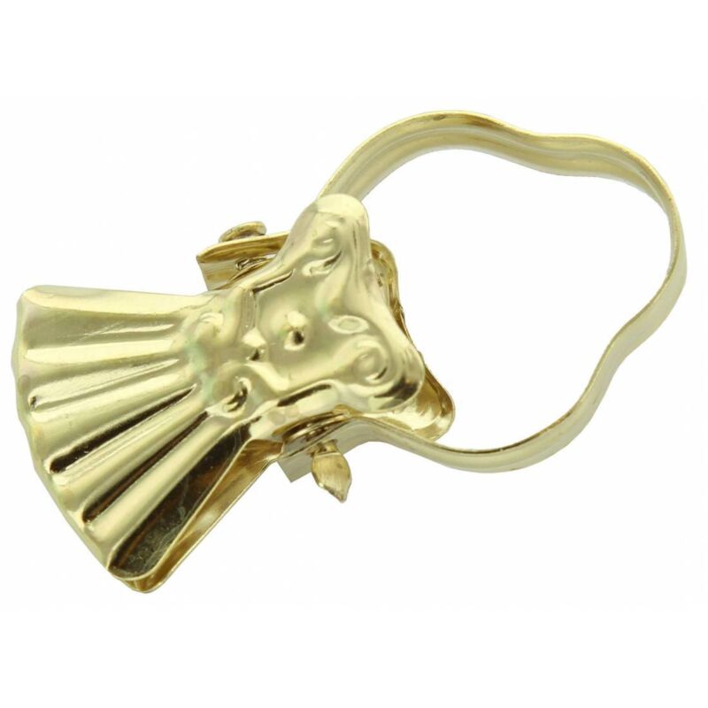 100 x pinces à rideaux avec arc en laiton