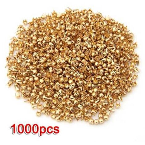 1000 2.5mm Clou Rivet Griffe en Cuivre d'Or Decoration Sac Ceinture
