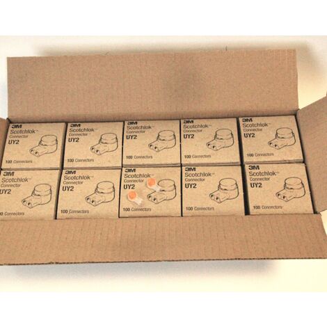 1000 3M UY2 Kabel Verbinder - 10 Original Kartons Einzeladerverbinder