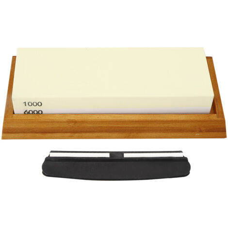 1000/6000 Grit Double Sided Knife Sharpening Stone Kitchen Whetstone Sharpener Set