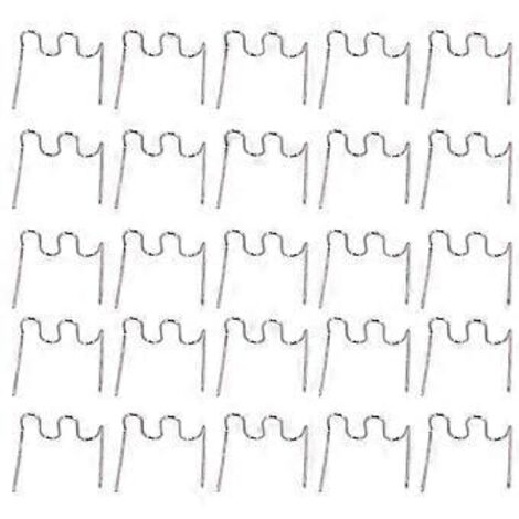 1000 agrafes chauffantes de 0,6 mm pour agrafeuse thermique, réparation de plastique, agrafes ondulées, réparations de carrosserie, pare-chocs, agrafes ondulées en S de 0,6 mm