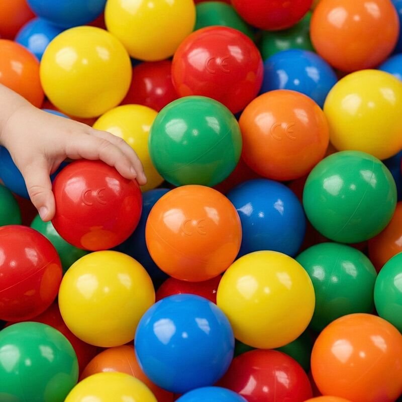 LittleTom Bällebad Bälle 7cm - 1000 Bunte Kunststoffbälle Kinder Baby Spielbälle Spielzeug