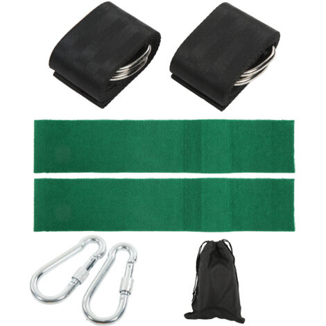 1000 kg Schaukelaufhängungsset mit Karabiner und Gurten, ideal für Garten, Camping und Veranda