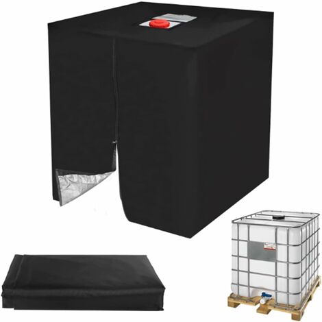 BSR 1000 l Wassertankabdeckung 120 x 100 x 116 cm, Sonnenschutz für 1000 l Wassertank IBC, Abdeckung für 1000 l Regenwassertank IBC-Container