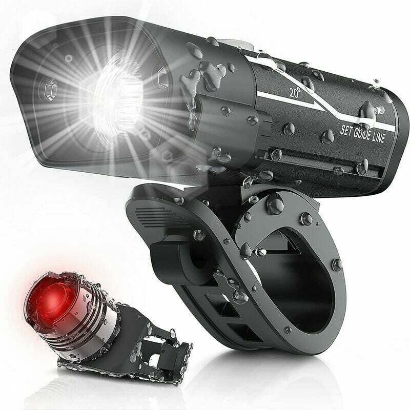 Famille - gabrielle 1000 Lumen Usb Rechargeable Bike Light Set, 3 led Phare De Vélo Super Lumineux Phare Ipx5 Étanche Vélo Sécurité Lampe De Poche