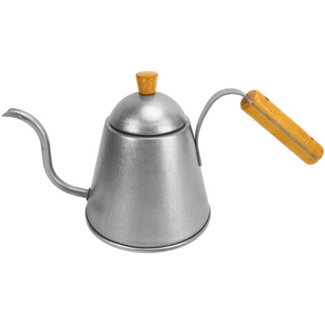 1000-ml-Edelstahlkessel mit Schwanenhalsausguss, großes Fassungsvermögen, für Filterkaffee, Büro, Café und Camping