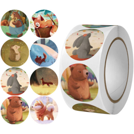 1000 Pcs Round Incentive Stickers for Animals 16