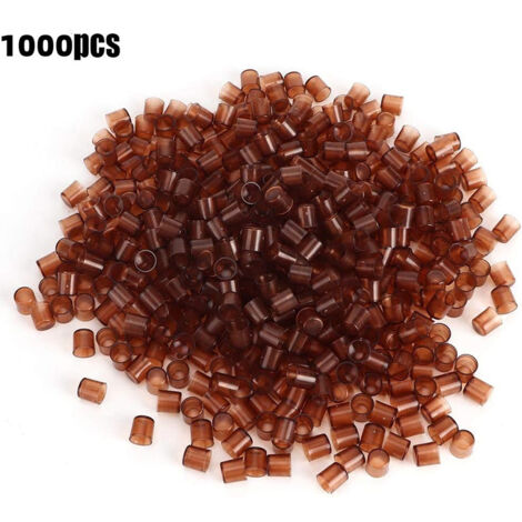 1000 pezzi di tazze per celle reali per apicoltura, tazze per celle reali in plastica marrone, forniture per apicoltura per propagazione 10x10mm