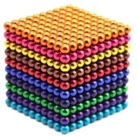 INEASICER 1000 pièces 3mm jeu de billes magnétiques aimant magique Cube jouet