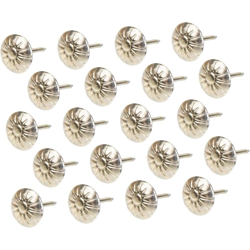 Sunxury - 1000 pièces Sticky Tack tacs Punaises pour tentures murales Punaises de rembourrage Goujon en laiton antique Punaise Rétro Pouce Rond