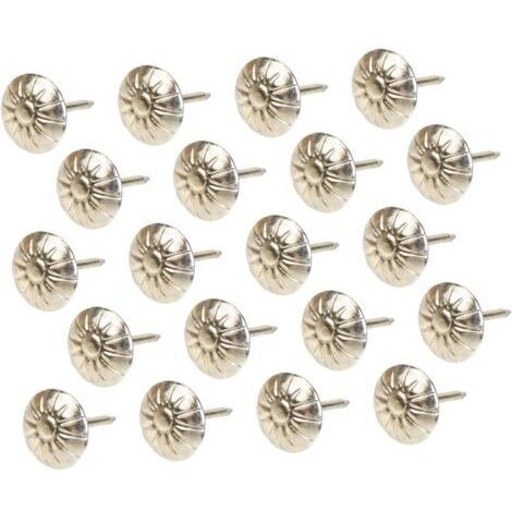 1000 pièces Sticky Tack TACS Punaises pour tentures murales Punaises de rembourrage Goujon en laiton antique Punaise Rétro Pouce Rond Chambre Astétique