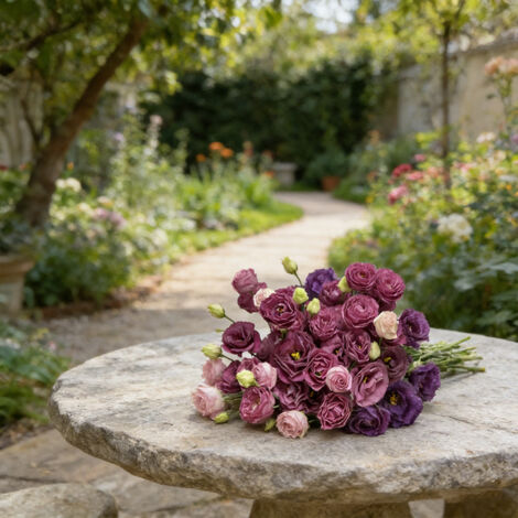 1000 Semi di Lisianthus Rosso Carmine Machila – Eustoma Intenso, Perfetto per Composizioni Floreali e Giardino