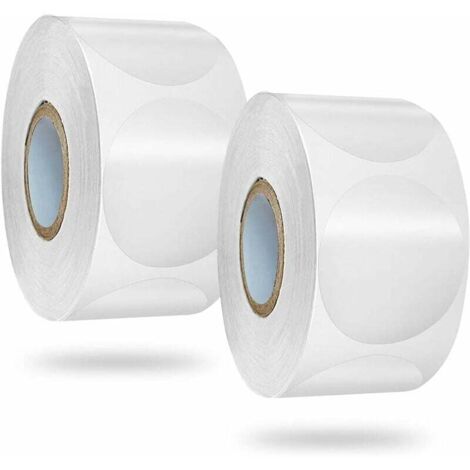 1000 Stück transparente Siegeletiketten, runde Umschlagaufkleber, 2,5 cm, transparente runde Aufkleberetiketten