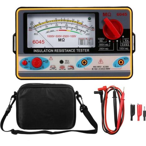 1000 V 2000 MΩ Isolationswiderstandstester, digitales Megohmmeter Isolationstester Auto Range