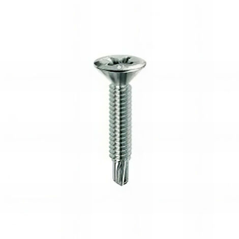 1000 vis PVC type DRILLEX Grade 4 tête PH2 fraisée 3,9 x 16 mm - Chromiting - VDRIL390164B