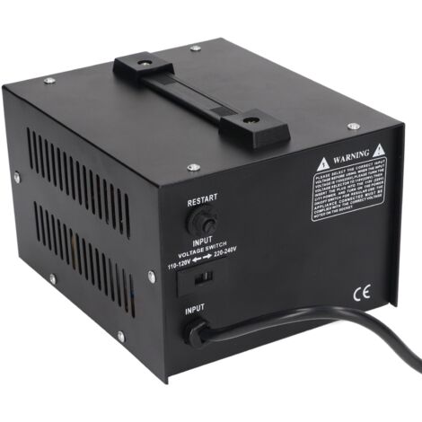 1000-W-Aufwärtstransformator (220 V auf 110 V), Einphasen-Spannungswandler mit EU-Stecker und einstellbarer Eingangsspannung