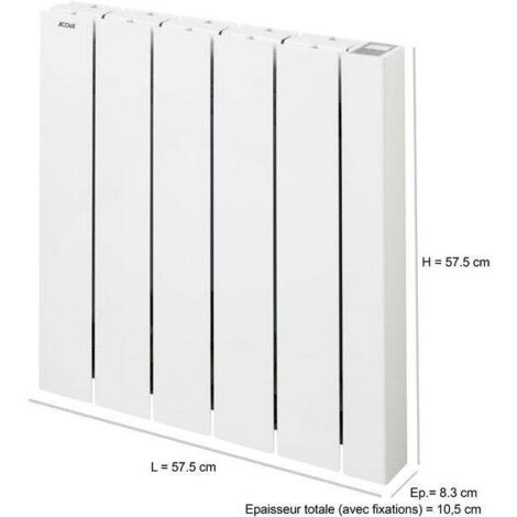 1000 W elektrischer Heizkörper mit Alcantara-Flüssigkeitsträgheit ACOVA