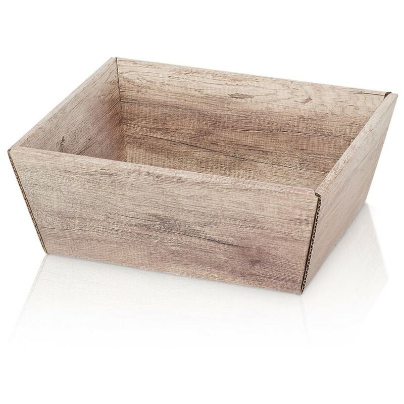 1000 x Präsentkorb Geschenkkorb 195x145x100 mm Holzoptik Creme Braun – Creme, Braun, Sonstiges | 04058592803581 1000 x Präsentkorb Geschenkkorb 195x145x100 mm Holzoptik Creme Braun – Creme, Braun, Sonstiges | 04058592803581