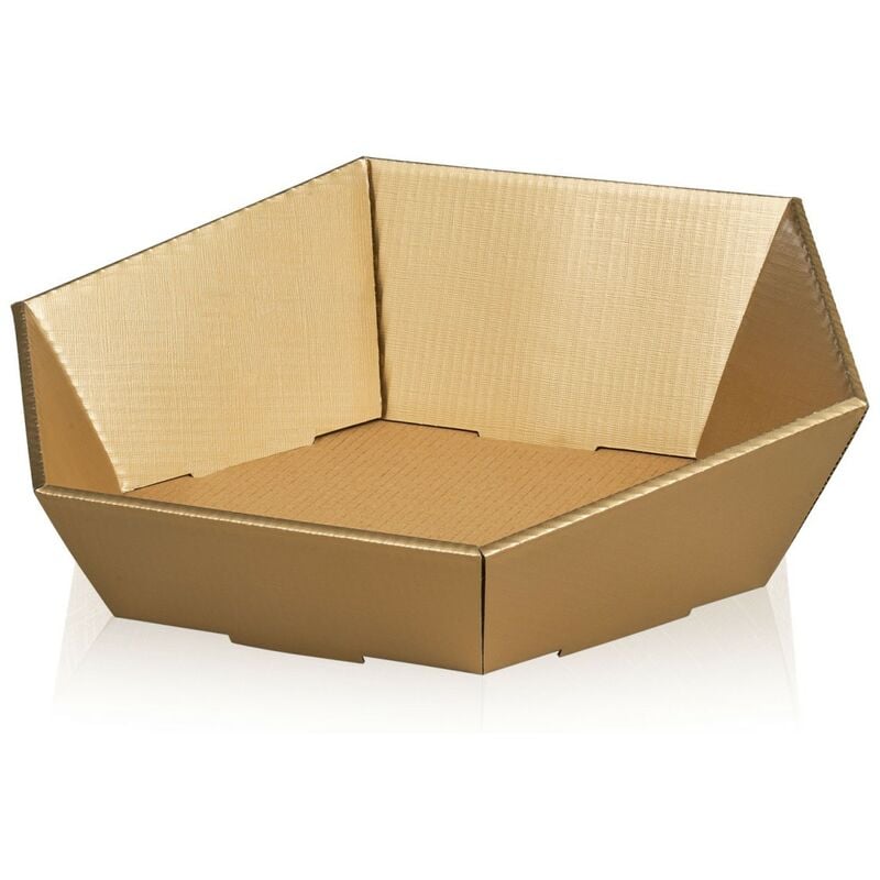 1000 x Präsentkorb Geschenkkorb 465x415x90/155 mm strukturgeprägt Gold – Gold | 04058592804335 1000 x Präsentkorb Geschenkkorb 465x415x90/155 mm strukturgeprägt Gold – Gold | 04058592804335