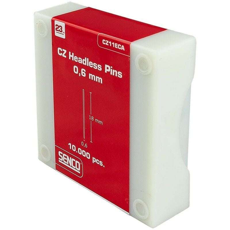 10000 POINTES FINETTES SENCO CZ11ECA pin galv. liq. finish 0,6x18mm