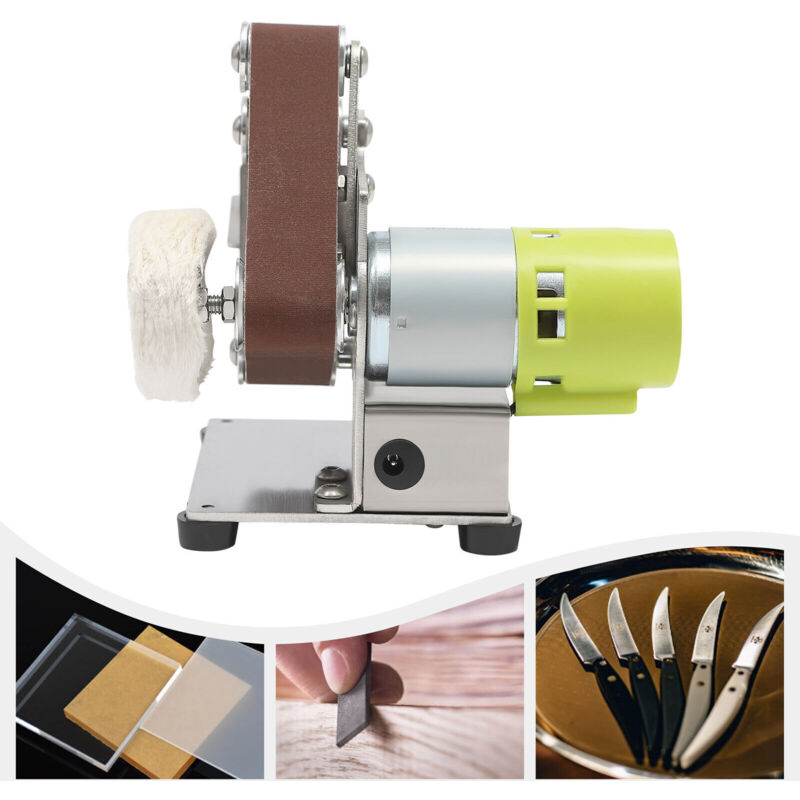 Gojoy - 10000 rpm mini ponceuse à bande avec 10 bandes abrasives machines de polissage ponceuse