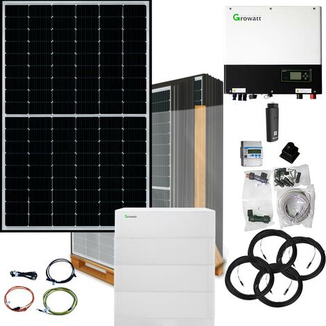 10000 Watt Hybrid Solaranlage, Komplettset dreiphasig inkl. 7,68 kWh Lithiumspeicher, Astronergy