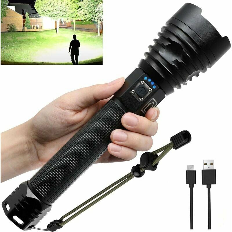 Image of 100,000 High Lumens Rechargeable led Flashlights,&hellip;