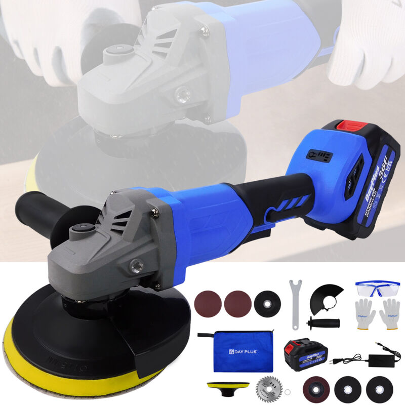 10000rpm 125mm batterie meuleuse d'angle séparateur meuleuse 21v outil de bricolage
