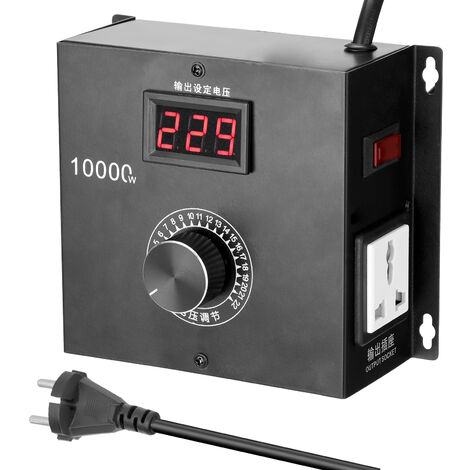 10000W hogar compacto variable Controlador de Voltaje Velocidad Temperatura portatil de luz Voltaje Adjuatable Regulador Dimmer