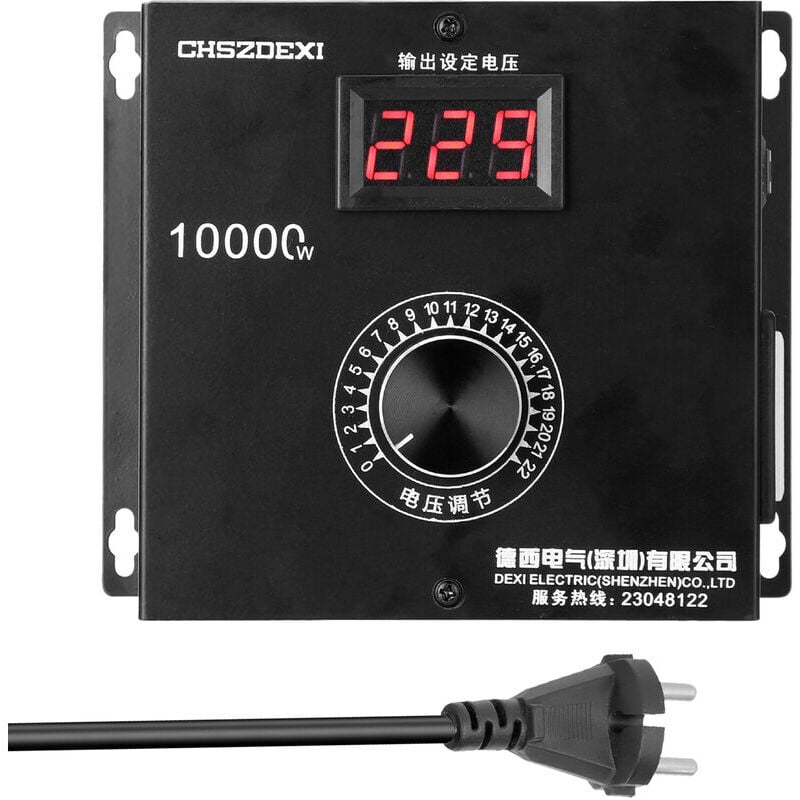 10000W ménage Compact contrôleur de tension Variable Portable vitesse température lumière tension réglable régulateur gradateur