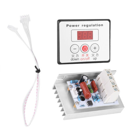 10000W SCR Digitaler Drehzahlregler - AC 220V Thermostat-Dimmer