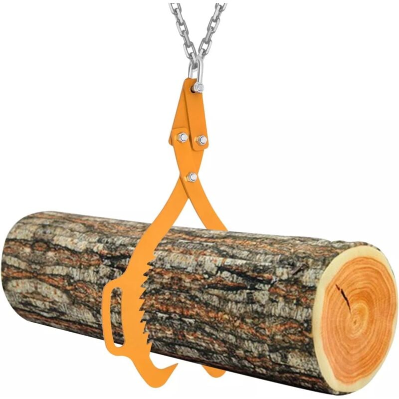 1000kg / 2204.6 lbs Griffe crochet journal pince de levage pince robuste pince à griffes en bois