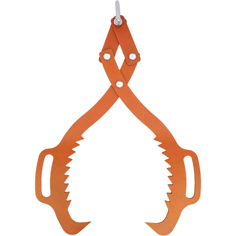 1000KG Pince de Levage, Pince Forestière pour Troncs, 0-63.5cm Ouverture de la Mâchoire, Acier au Carbone, Attrape-Bûches Efficace, Pince de Levage