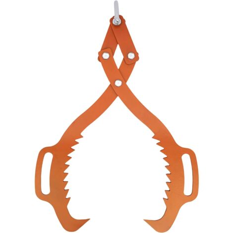 1000KG Pince de Levage, Pince Forestière pour Troncs, 0-63.5cm Ouverture de la Mâchoire, Acier au Carbone, Attrape-Bûches Efficace, Pince de Levage de Grumes