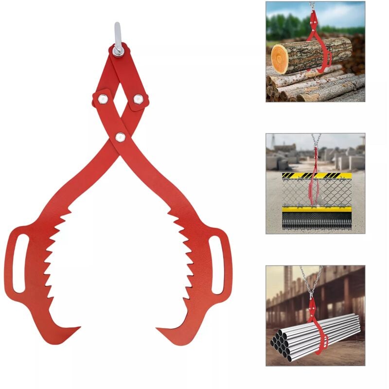1000kg pince forestière pince arrière 0-25 pouces pince à bois pince de levage pince à bois pince D'emballage