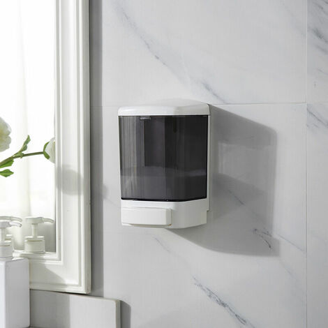 1000ML Manual Soap Dispenser Plastic Shampoo Conditioner Wall Mounted Shower Gel Room Dispenser Soap Pump for Bathroom or Kitchen