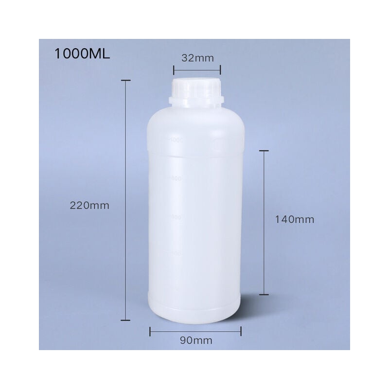 1000ml Runde Kunststoff Flasche Mit Deckel Lebensmittel Grade hdpe Material Hydrosol flüssigkeit Lotion Lagerung Container 1Pcs,translucent | 04537368606965 1000ml Runde Kunststoff Flasche Mit Deckel Lebensmittel Grade hdpe Material Hydrosol flüssigkeit Lotion Lagerung Container 1Pcs,translucent | 04537368606965