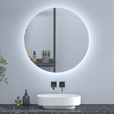 1000mm Wall Mounted LED Bathroom Mirror with Anti-Fog&Touch Sensor,6000K Cool White Light