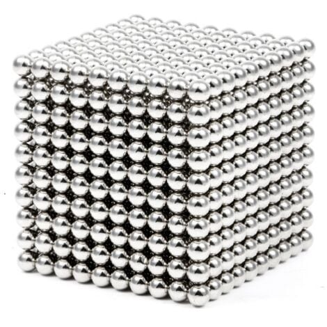 1000pcs 5mm Magnetic Balls Stress Relief Colors (Silver Color, 1000pcs)